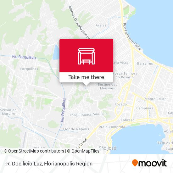 R. Docilício Luz map