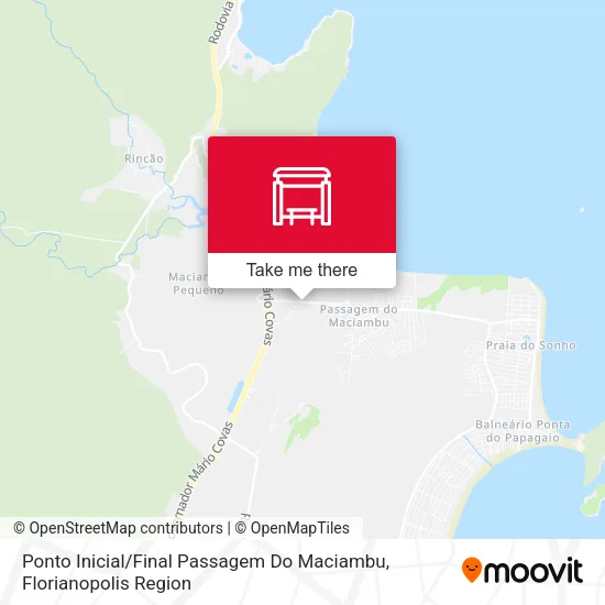 Ponto Inicial / Final Passagem Do Maciambu map