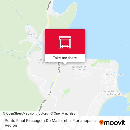 Mapa Ponto Final Passagem Do Maciambu