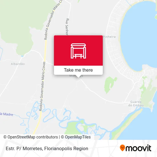 Estr. P/ Morretes map