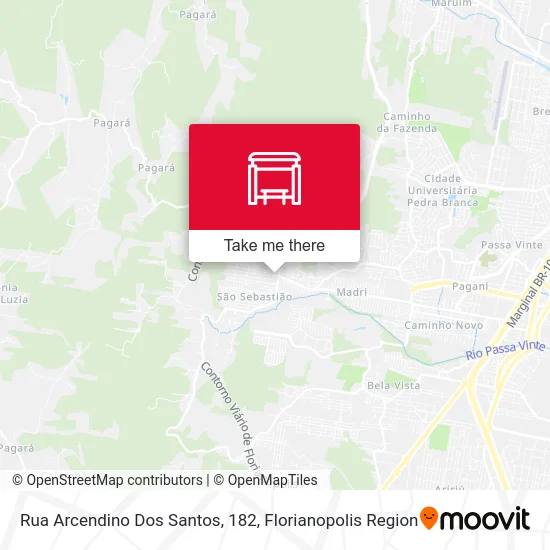 Rua Arcendino Dos Santos, 182 map