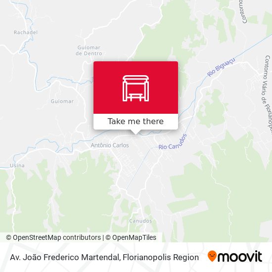 Av. João Frederico Martendal map