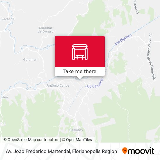 Av. João Frederico Martendal map