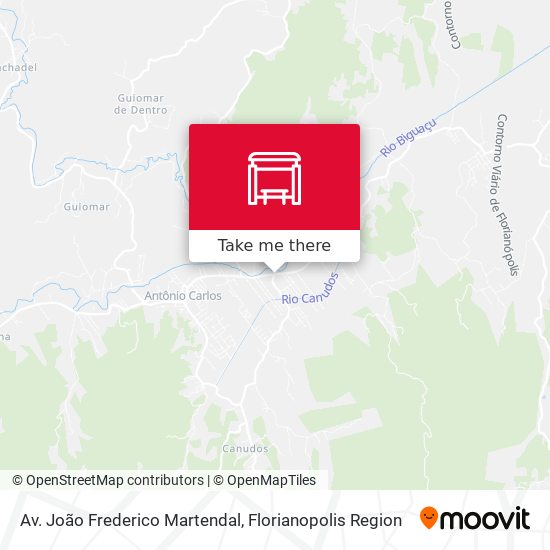 Av. João Frederico Martendal map