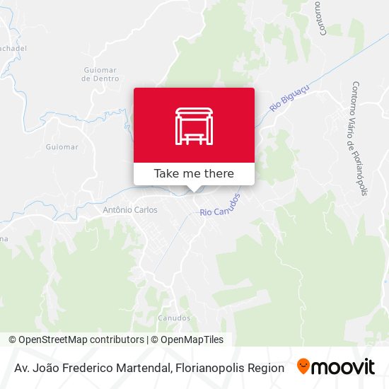 Av. João Frederico Martendal map