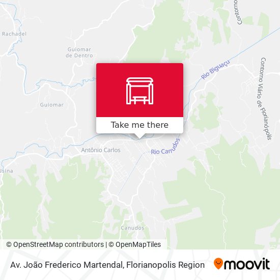 Av. João Frederico Martendal map