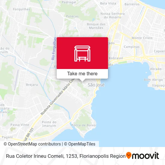 Rua Coletor Irineu Comeli, 1253 map