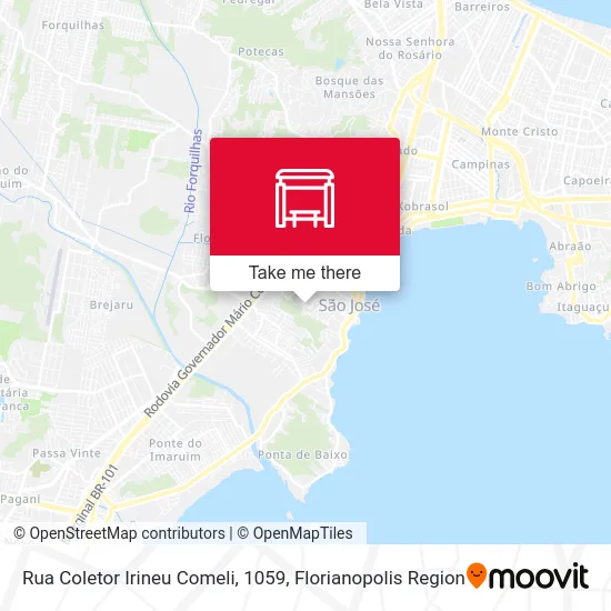 Rua Coletor Irineu Comeli, 1059 map