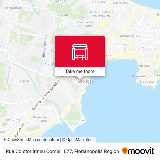 Rua Coletor Irineu Comeli, 677 map