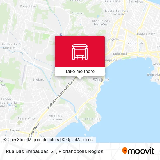 Rua Das Embaúbas, 21 map