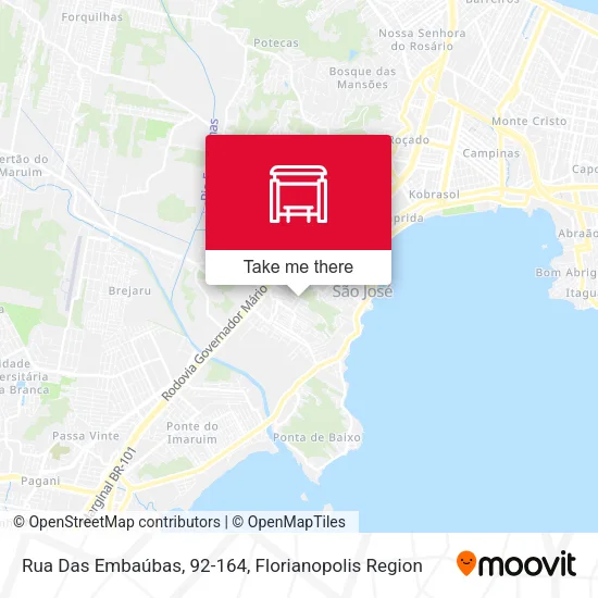 Rua Das Embaúbas, 92-164 map