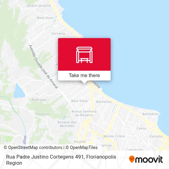 Rua Padre Justino Cortegens 491 map