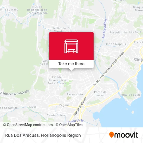Rua Dos Aracuãs map
