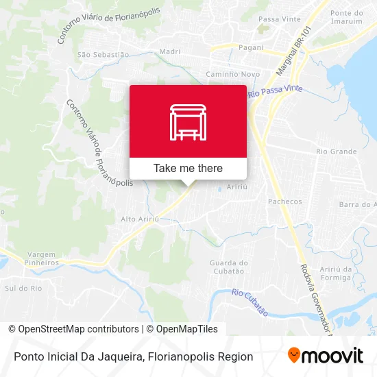 Ponto Inicial Da Jaqueira map