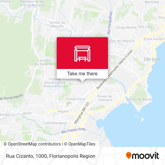 Rua Cizanto, 1000 map