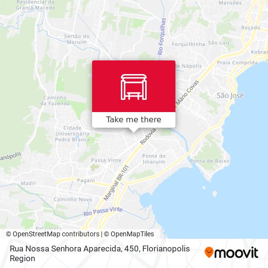 Rua Nossa Senhora Aparecida, 450 map