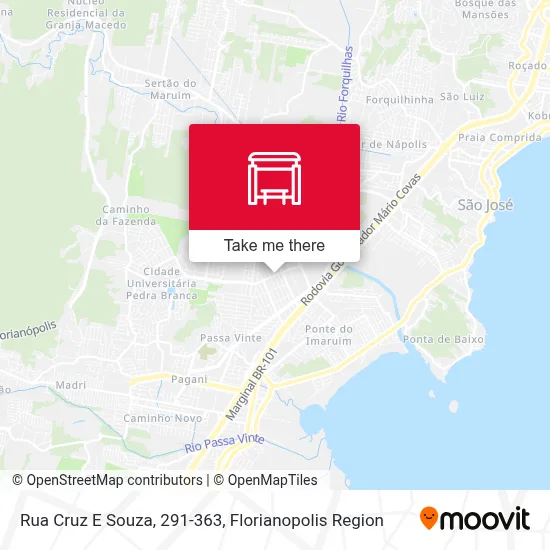 Rua Cruz E Souza, 291-363 map