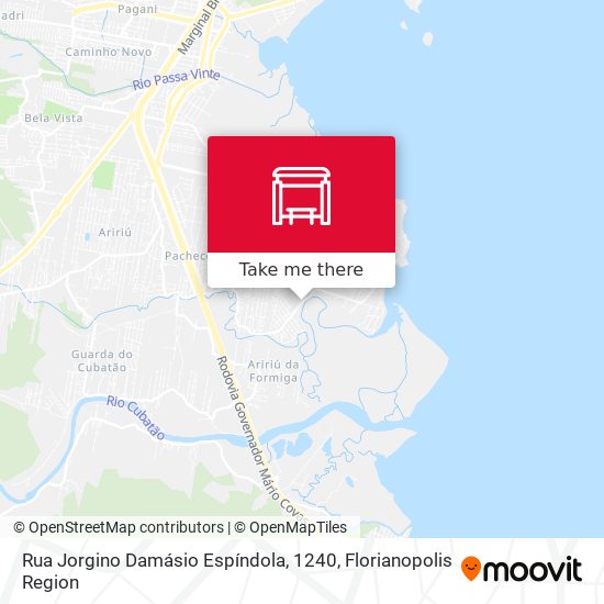 Rua Jorgino Damásio Espíndola, 1240 map