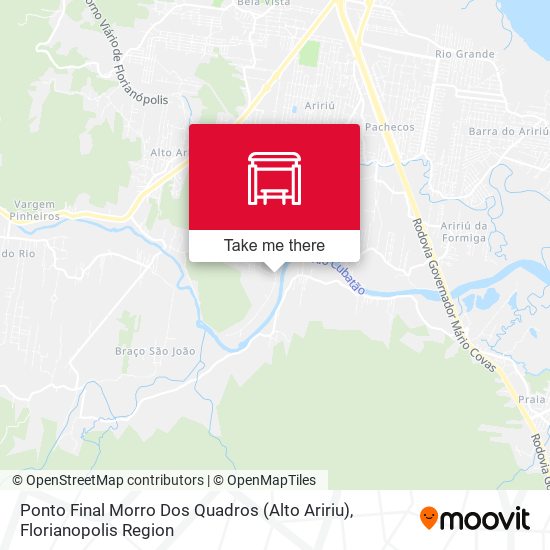 Ponto Final Morro Dos Quadros (Alto Aririu) map