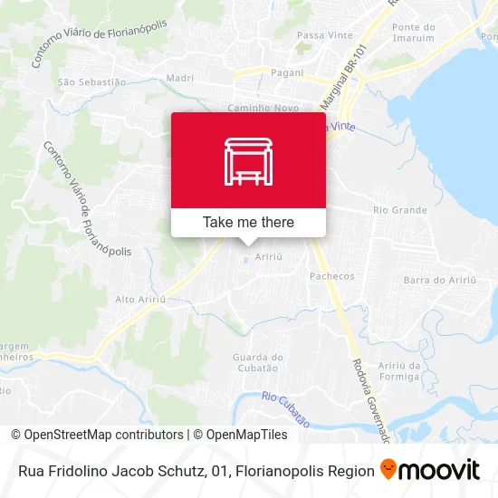 Rua Fridolino Jacob Schutz, 01 map
