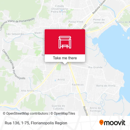 Rua 136, 1-75 map