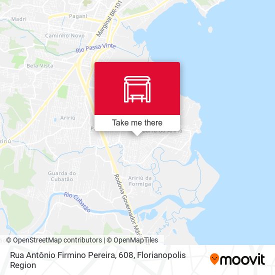 Mapa Rua Antônio Firmino Pereira, 608