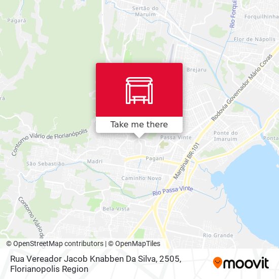 Mapa Rua Vereador Jacob Knabben Da Silva, 2505