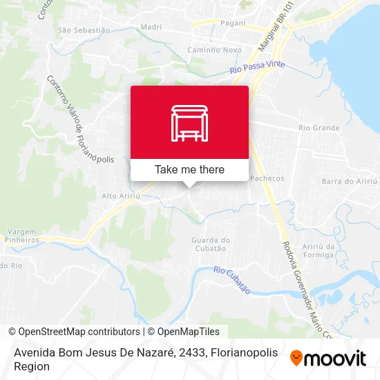 Avenida Bom Jesus De Nazaré, 2433 map