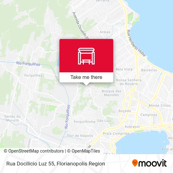 Rua Docilicio Luz 55 map