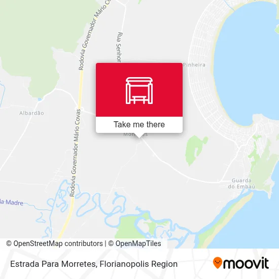 Estrada Para Morretes map