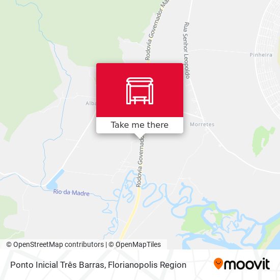 Ponto Inicial Três Barras map