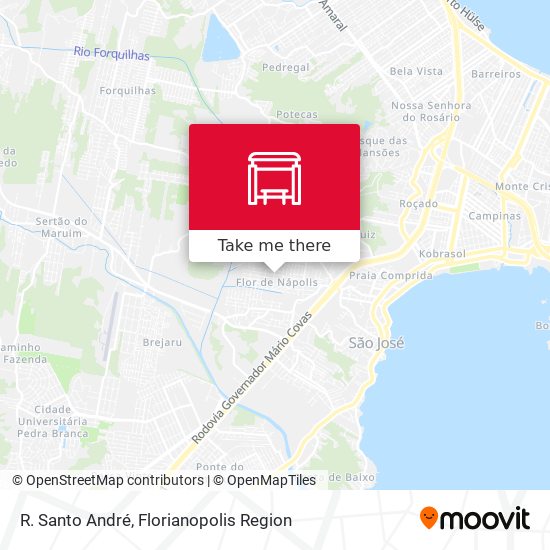 R. Santo André map