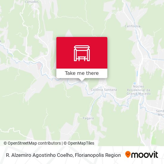 R. Alzemiro Agostinho Coelho map