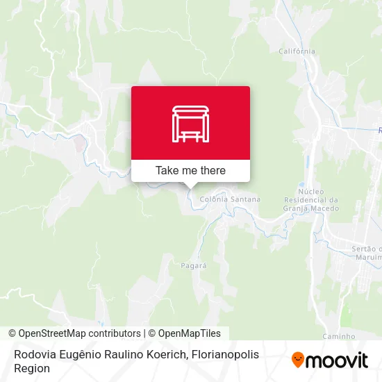 Rodovia Eugênio Raulino Koerich map