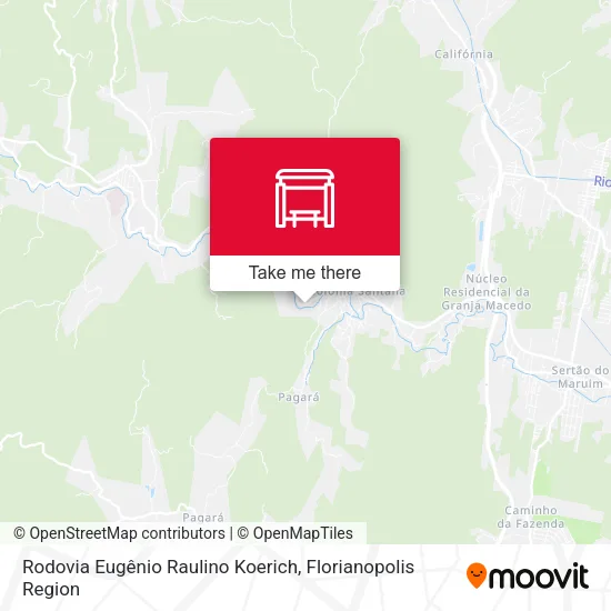 Rodovia Eugênio Raulino Koerich map