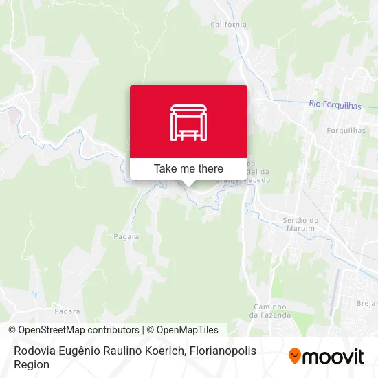 Rodovia Eugênio Raulino Koerich map