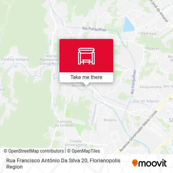 Rua Francisco Antônio Da Silva 20 map