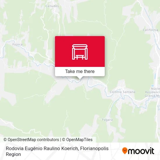 Rodovia Eugênio Raulino Koerich map