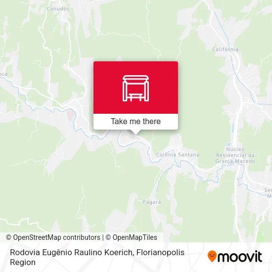 Rodovia Eugênio Raulino Koerich map