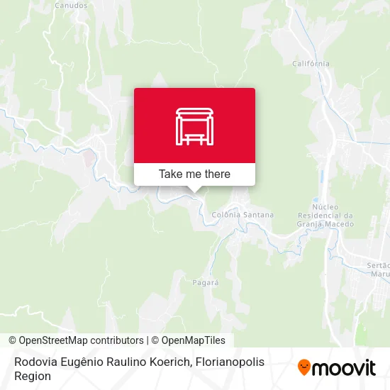 Rodovia Eugênio Raulino Koerich map