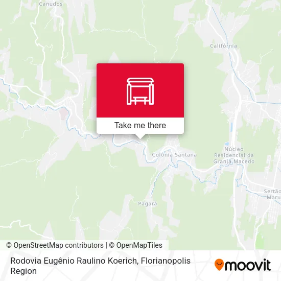 Rodovia Eugênio Raulino Koerich map