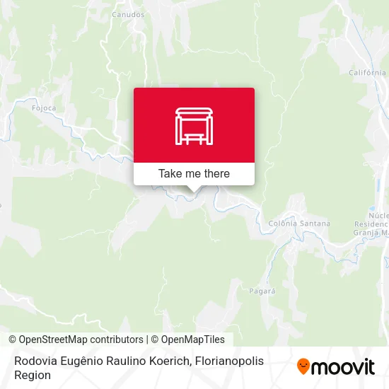Rodovia Eugênio Raulino Koerich map