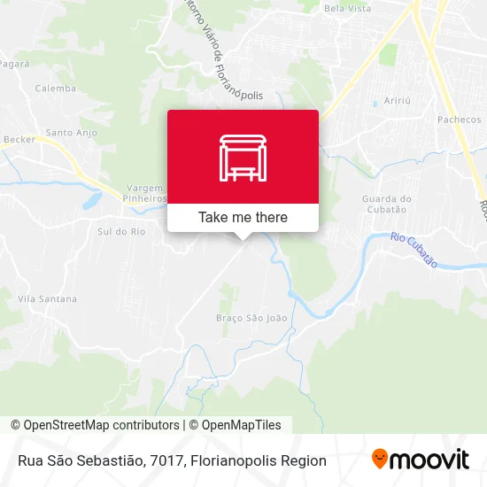 Rua São Sebastião, 7017 map