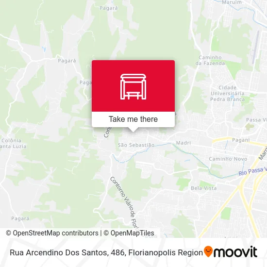 Rua Arcendino Dos Santos, 486 map
