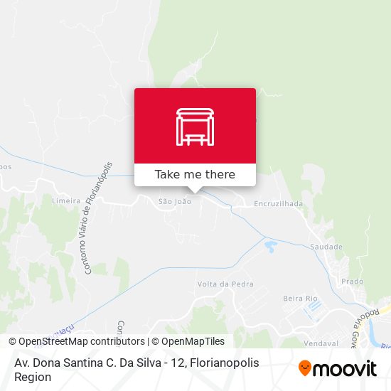 Av. Dona Santina C. Da Silva - 12 map