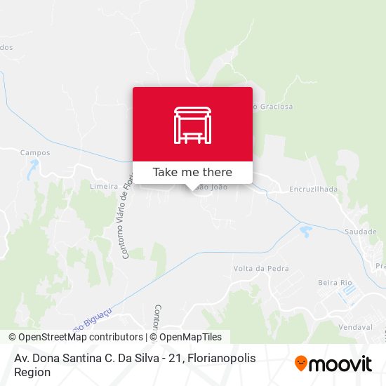 Av. Dona Santina C. Da Silva - 21 map