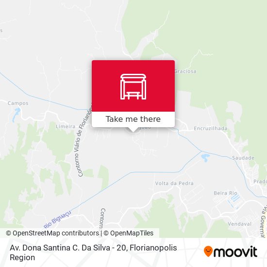 Av. Dona Santina C. Da Silva - 20 map
