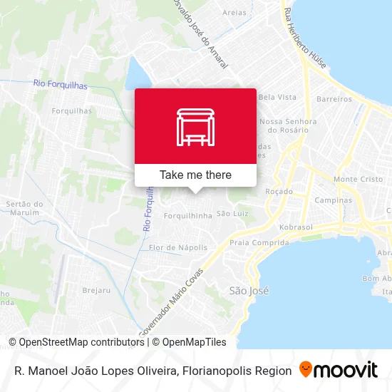 R. Manoel João Lopes Oliveira map