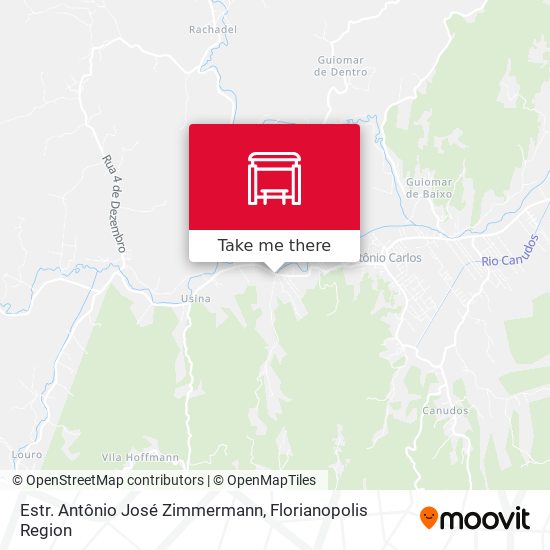 Estr. Antônio José Zimmermann map
