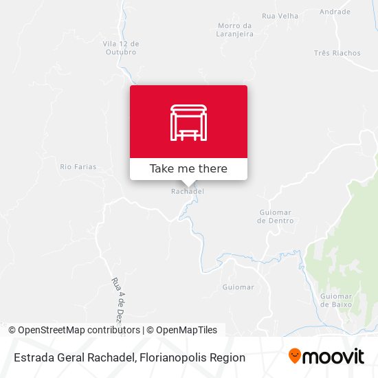 Estrada Geral Rachadel map